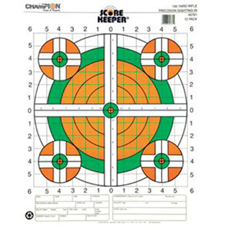 CHAMP TARGET 100YD RIFLE SIGHT IN FLOURESCENT - Hunting Accessories